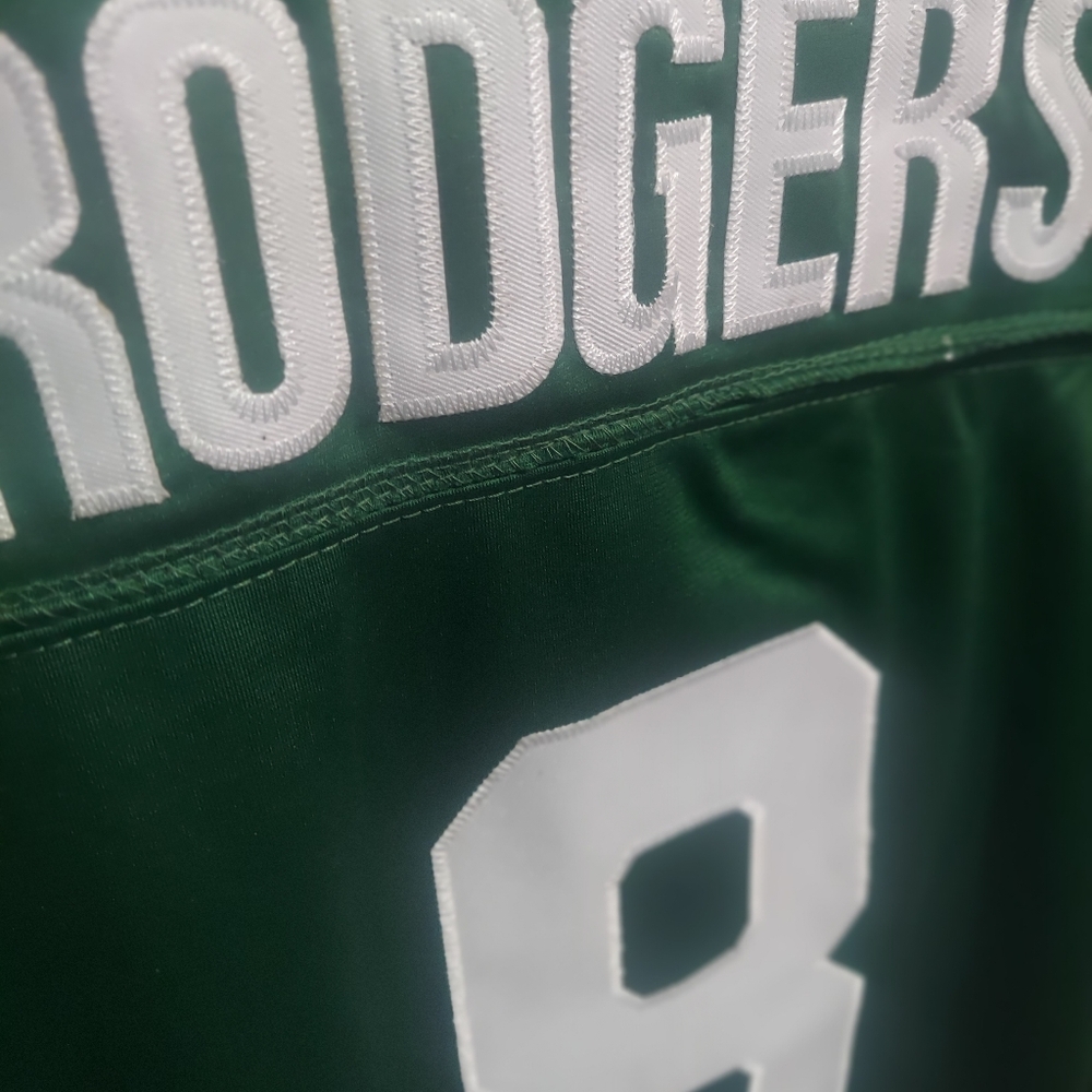 Aaron Rodgers NY Jets 2024 Green Stitched Jersey - Picture 10 of 10